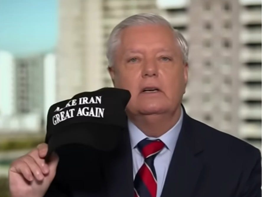 Lindsey Graham Loses Mind, Demands MORE BOMBING! WAR BONER! YARRRRRGH!