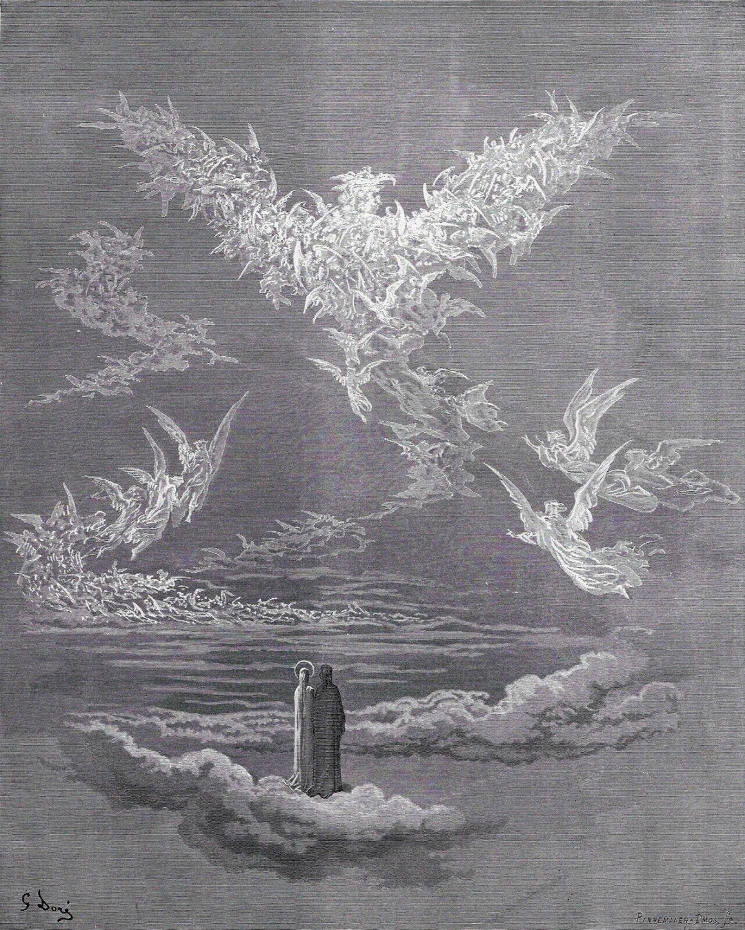 1800s Gustave Dore Paradise Woodcut "visions of Heaven" Signed  Professionally Framed COA - Etsy New Zealand