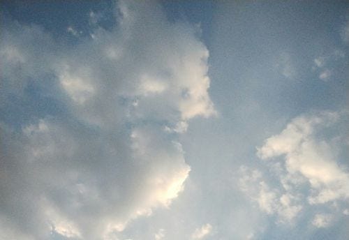 sky at dusk with clouds
