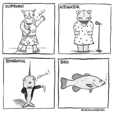 Comic and cartoon for kids by Sarah Allen