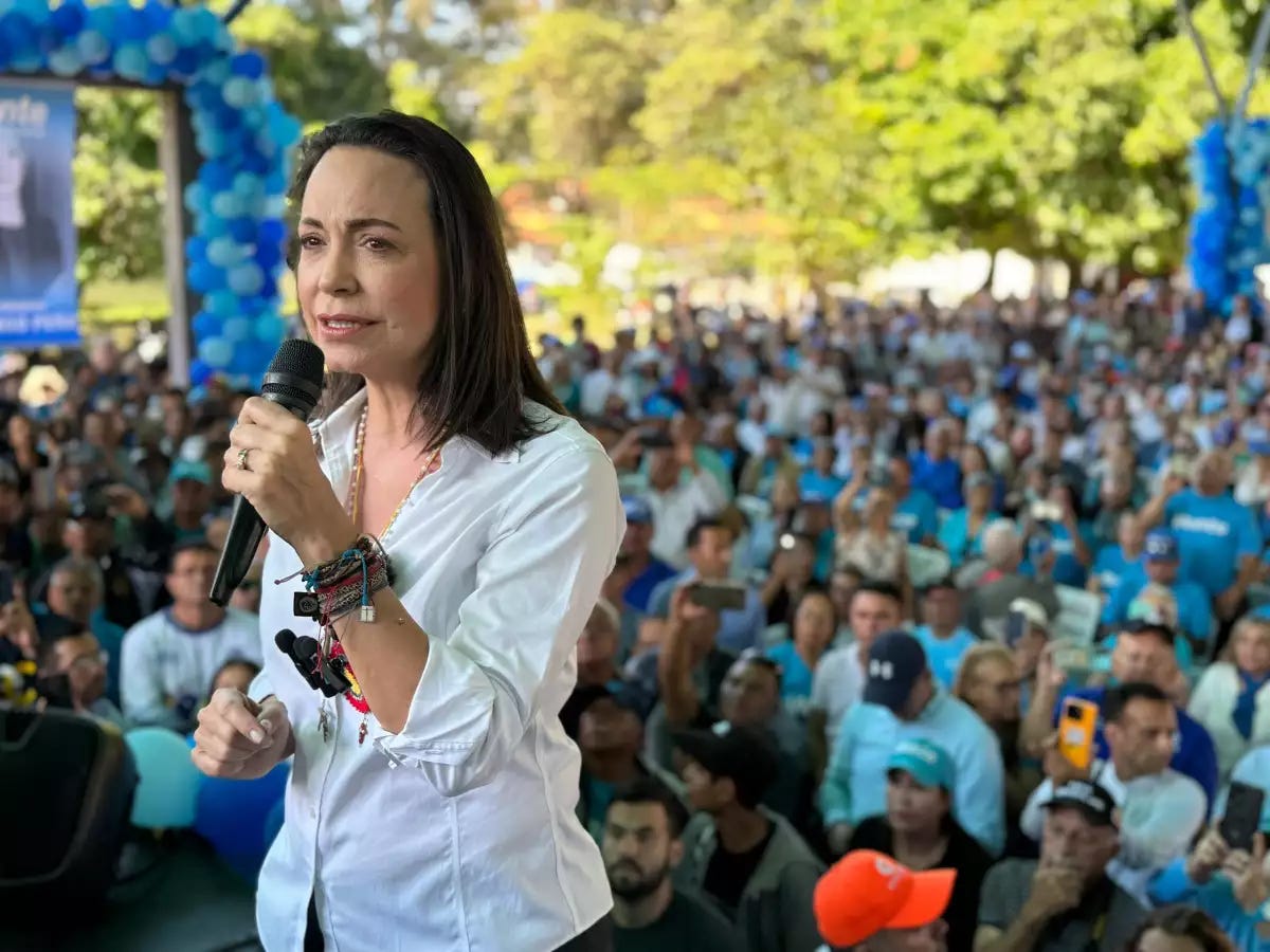 María Corina Machado: en Venezuela se vive "un régimen peor que una ...