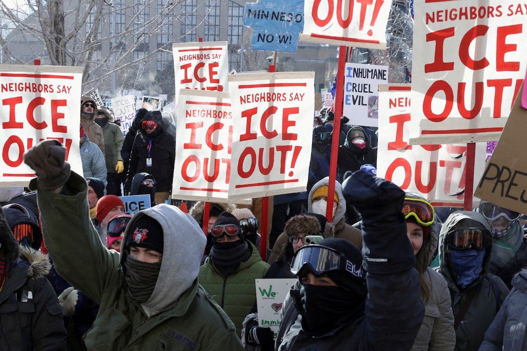 Thousands brave bitter cold to demand ICE leave Minneapolis | Reuters