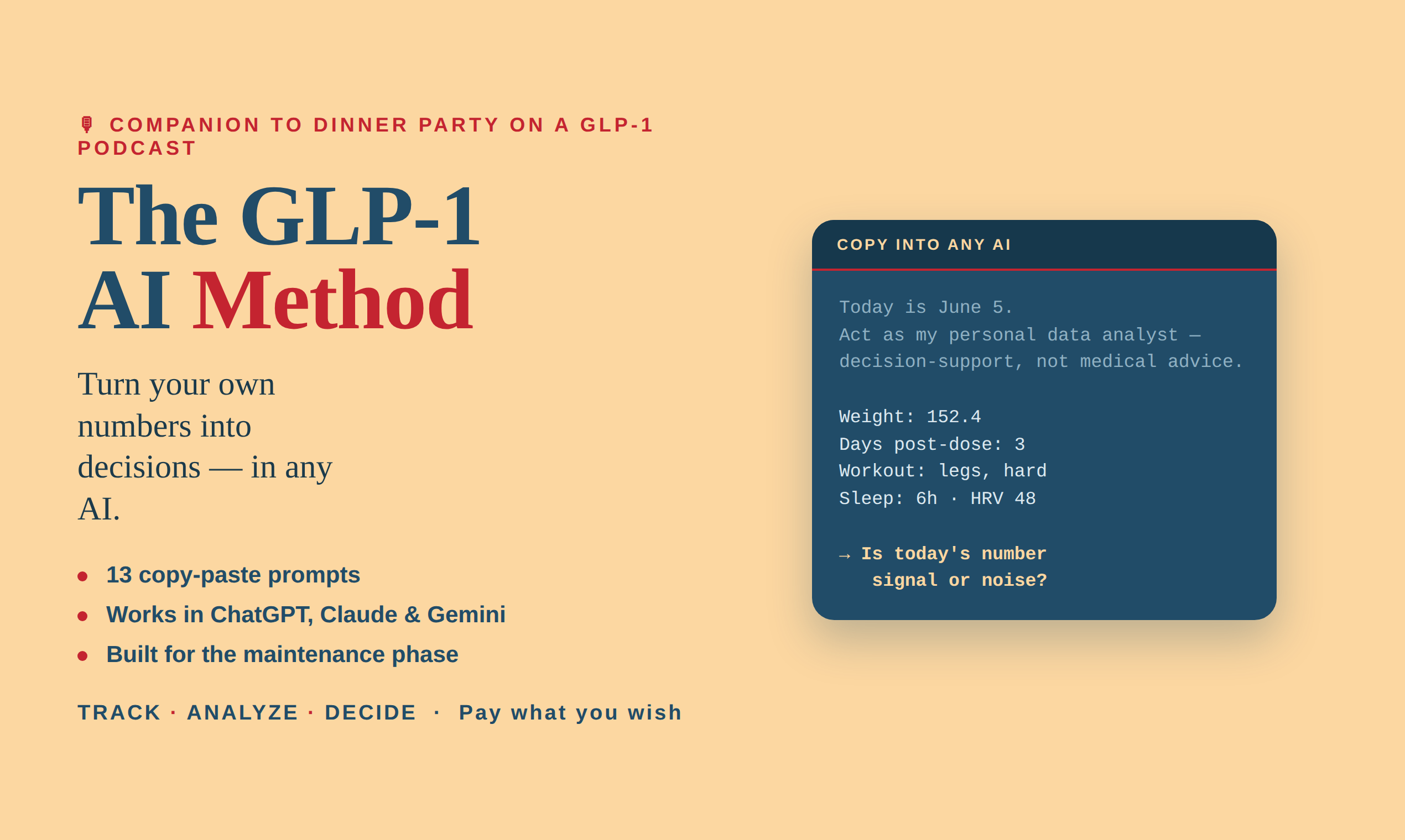 glp-1 ai I've Been Using AI to Understand My GLP-1 Data for a Year. Now You Can Try  It: a written note