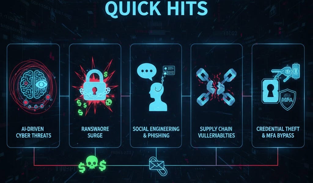 Security Check-in Quick Hits: AI-Driven Cyber Threats, Ransomware Surge ...