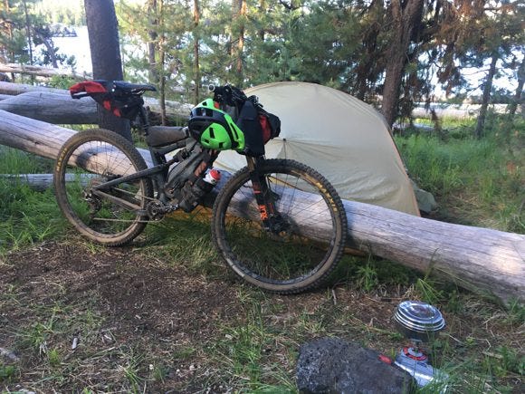 Cozy camp on Lava Lake