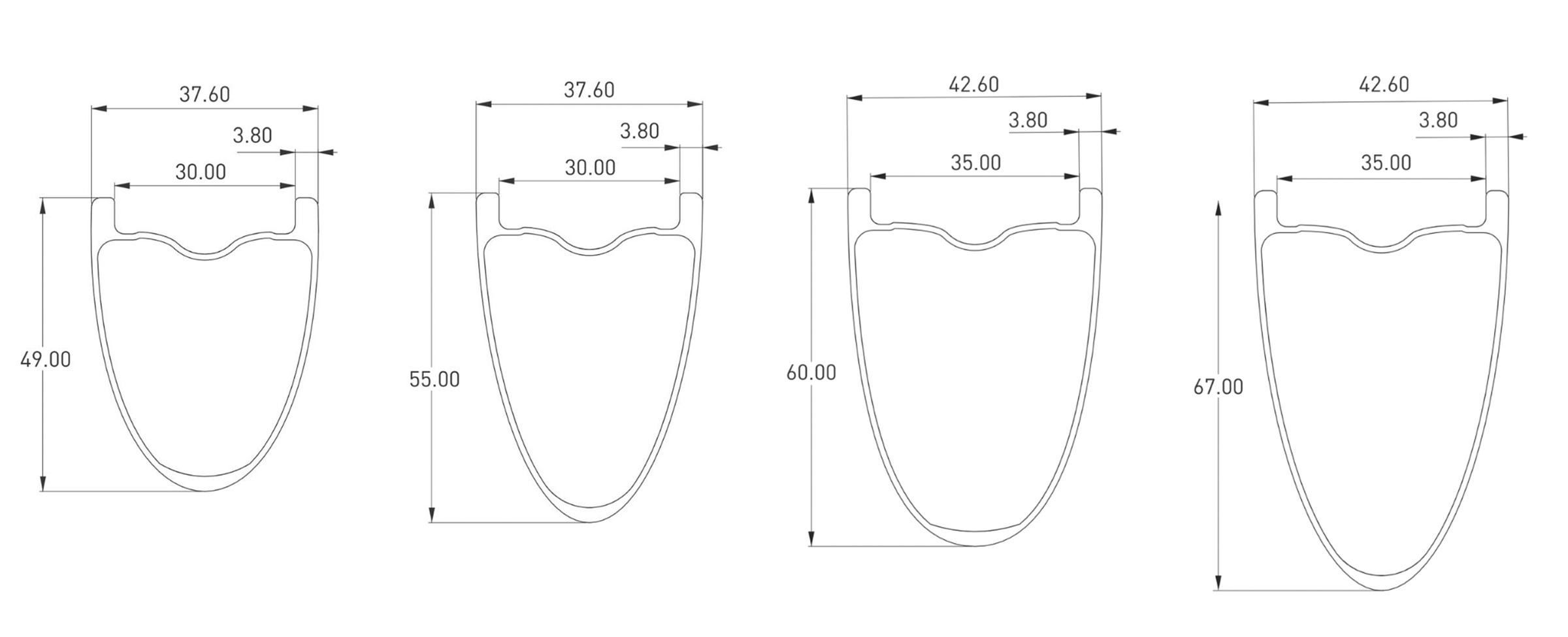Enve G-Series SES rim profiles