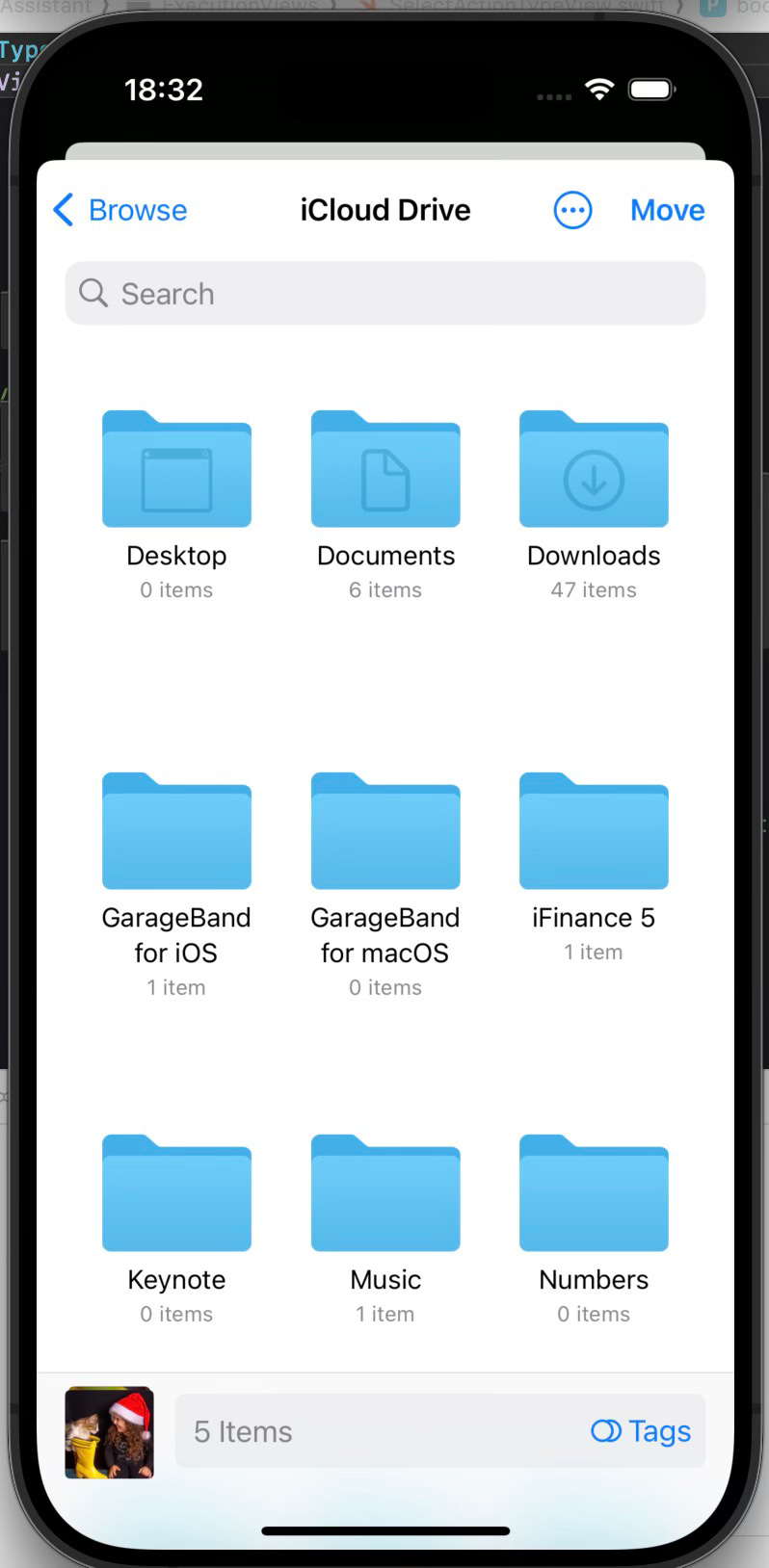 Saving images to the iCloud Drive