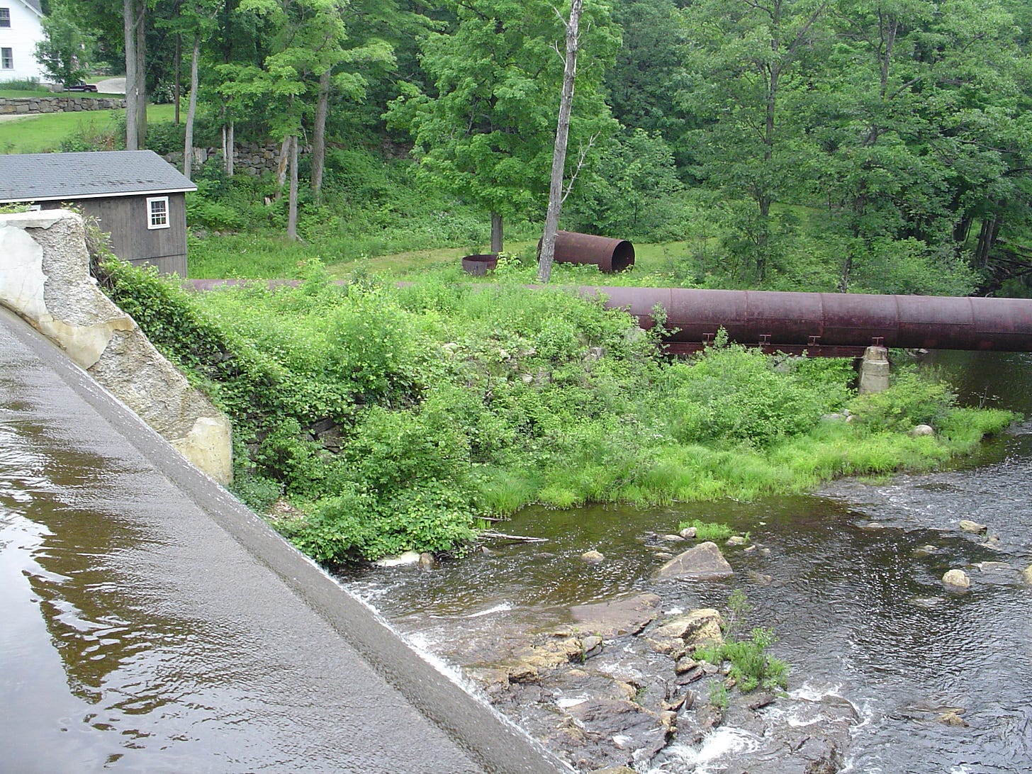 Dam and penstock