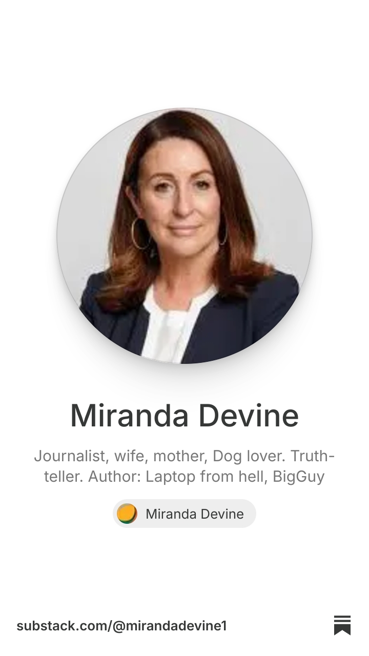 Miranda Devine | Substack
