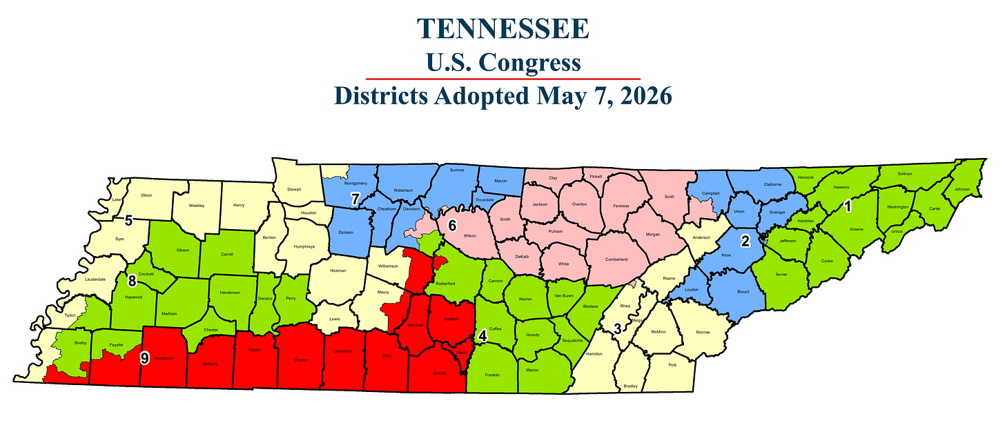 2026 Congressional Redistricting | Tennessee Secretary of State