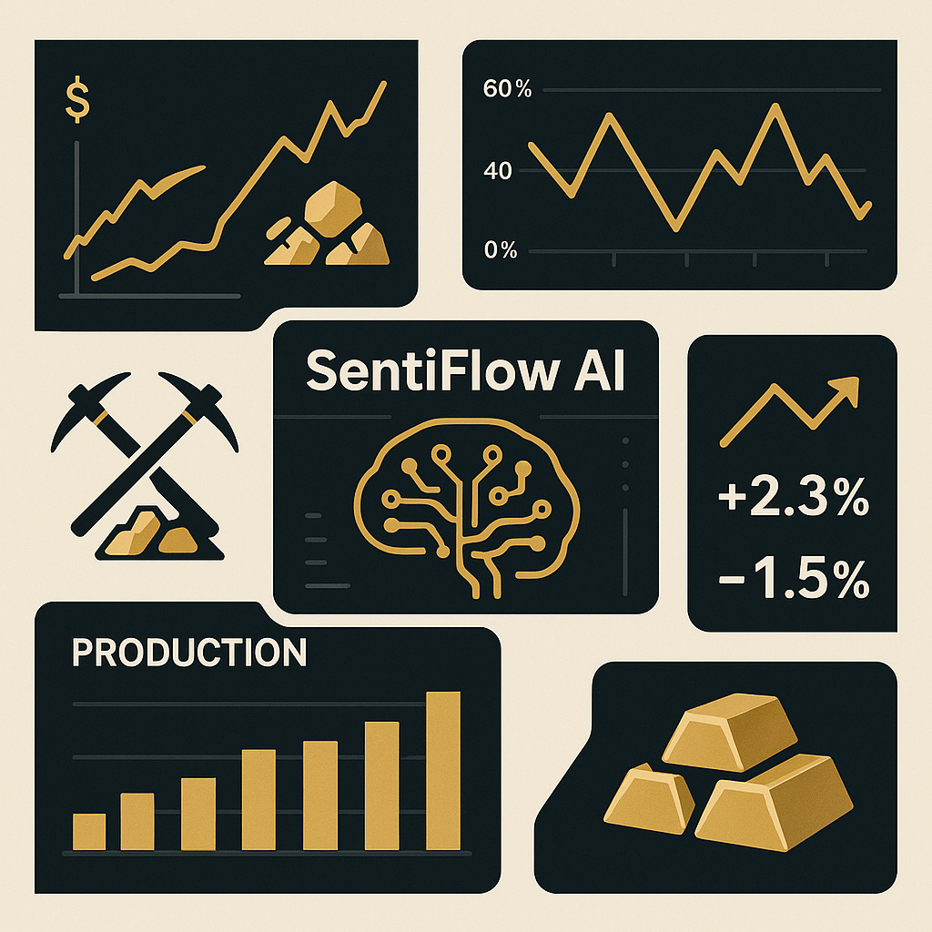 SentiFlow AI analyzing gold mining market opportunities SentiFlow AI analyzing gold mining market opportunities