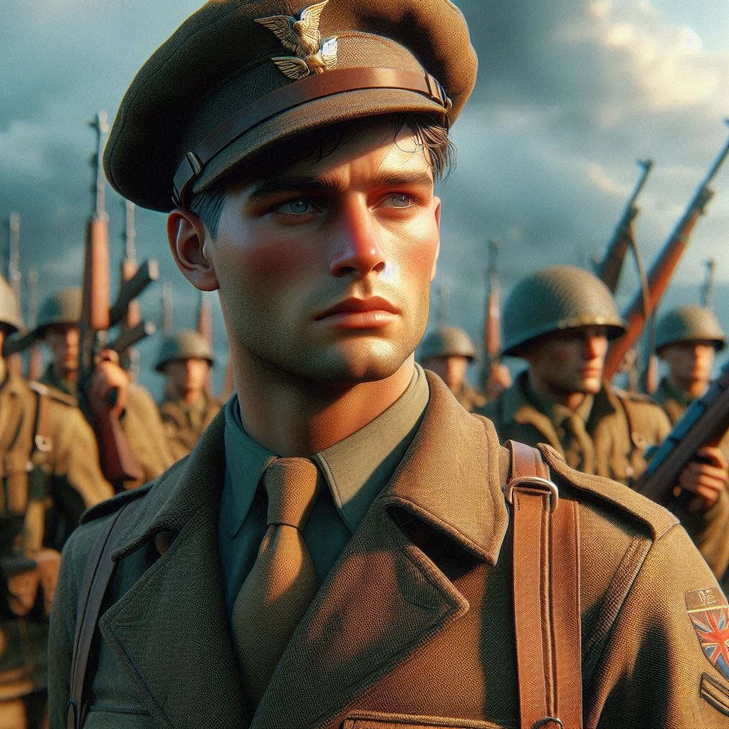 1945 private eddie slovik photorealistic