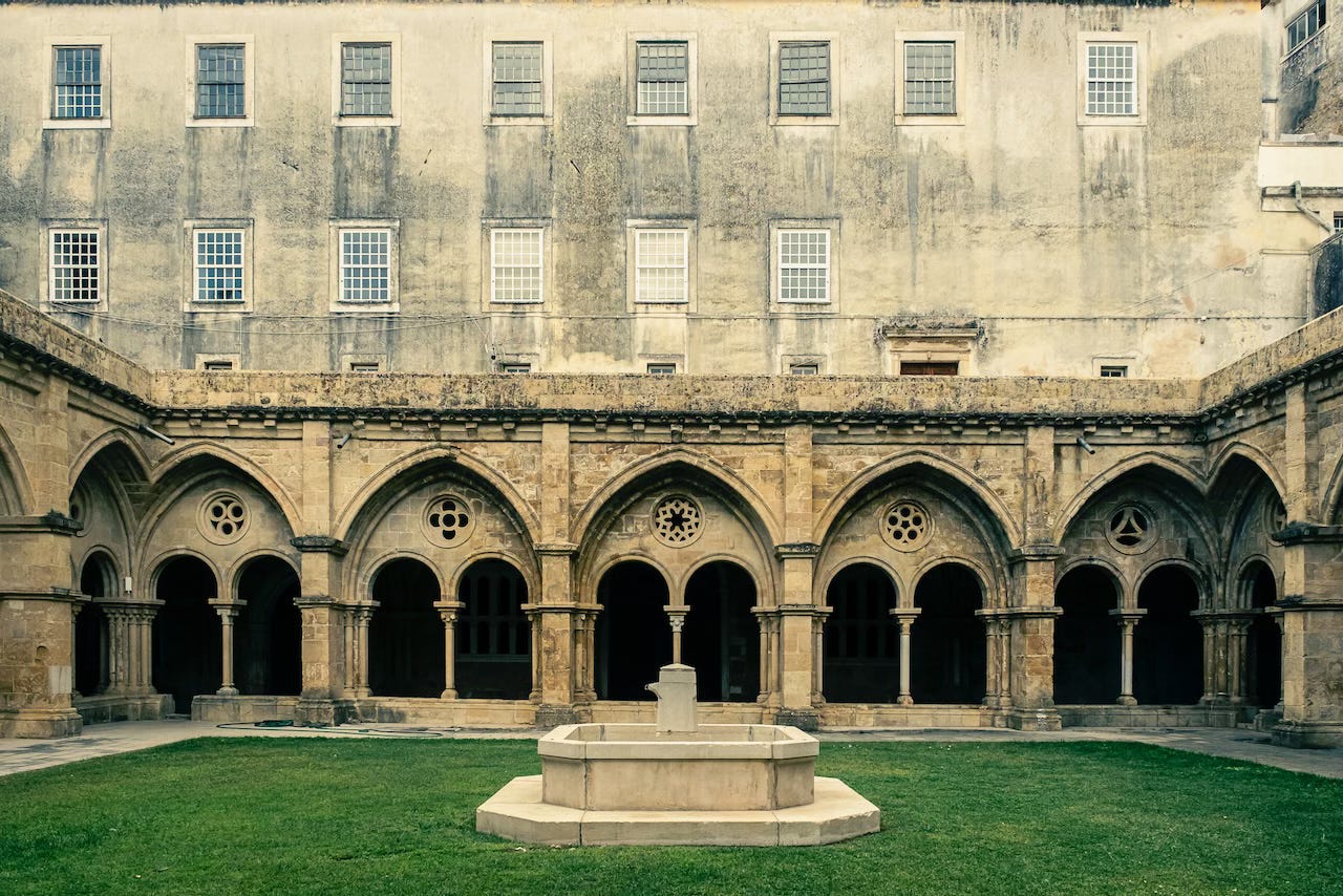 Cloister, Coimbra, Portugal.