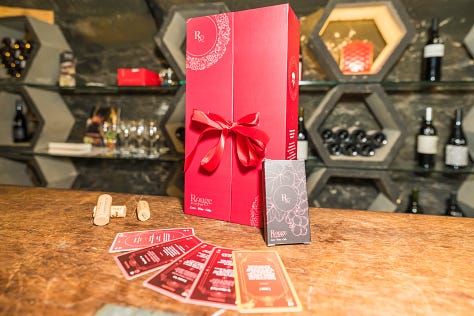 Jeu de dégustation de vin pour les couples amoureux