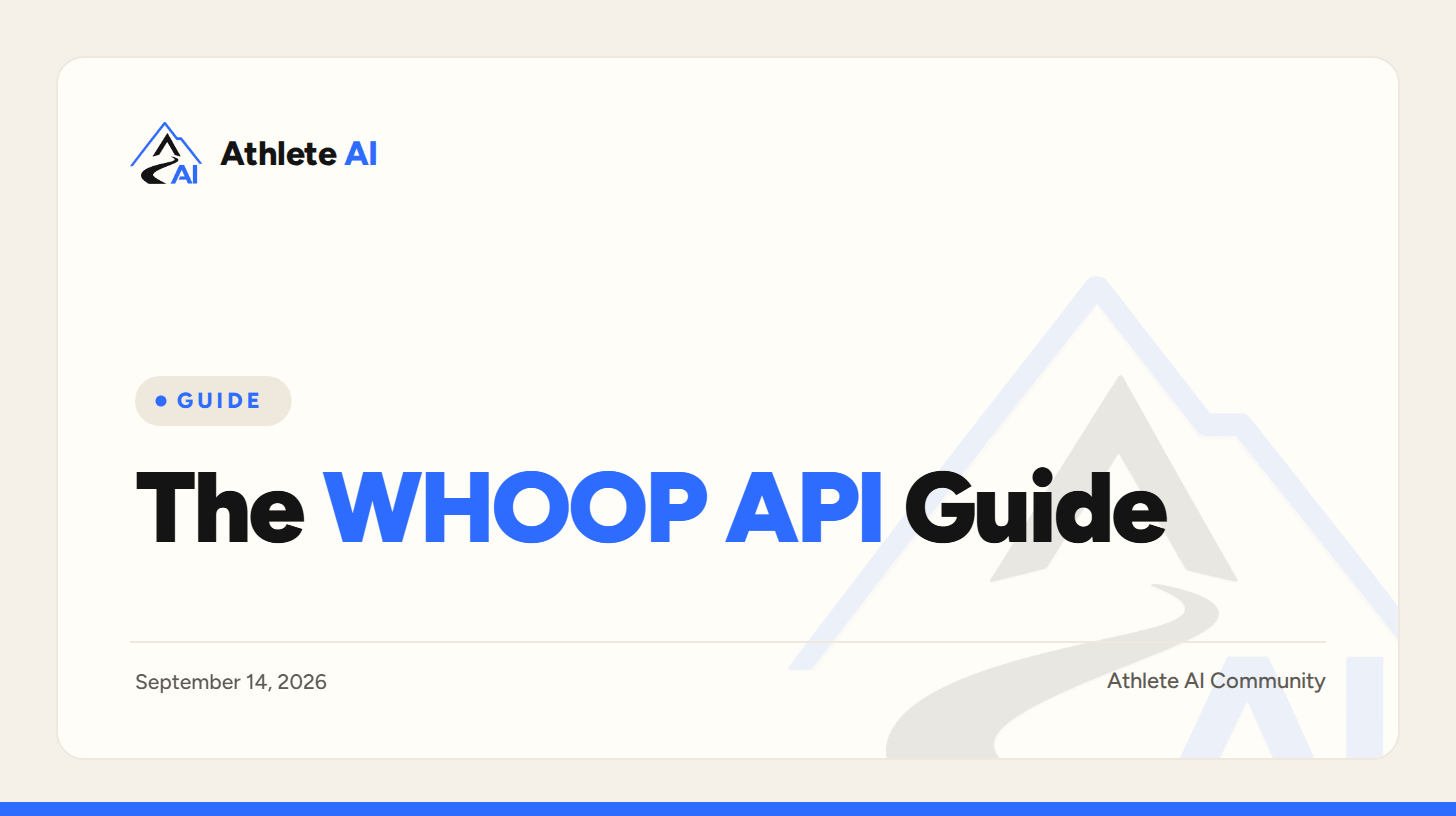 The WHOOP API Guide