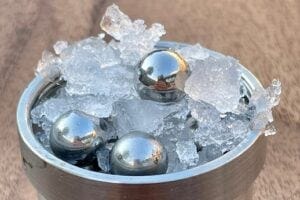 Part of the set-up for creating medium-density amorphous ice