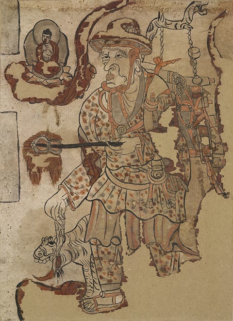 行旅僧圖像｜來源：Getty Research Institute / Dunhuang Academy