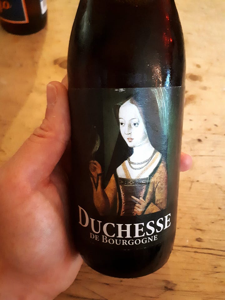 French cider and Flemish ale