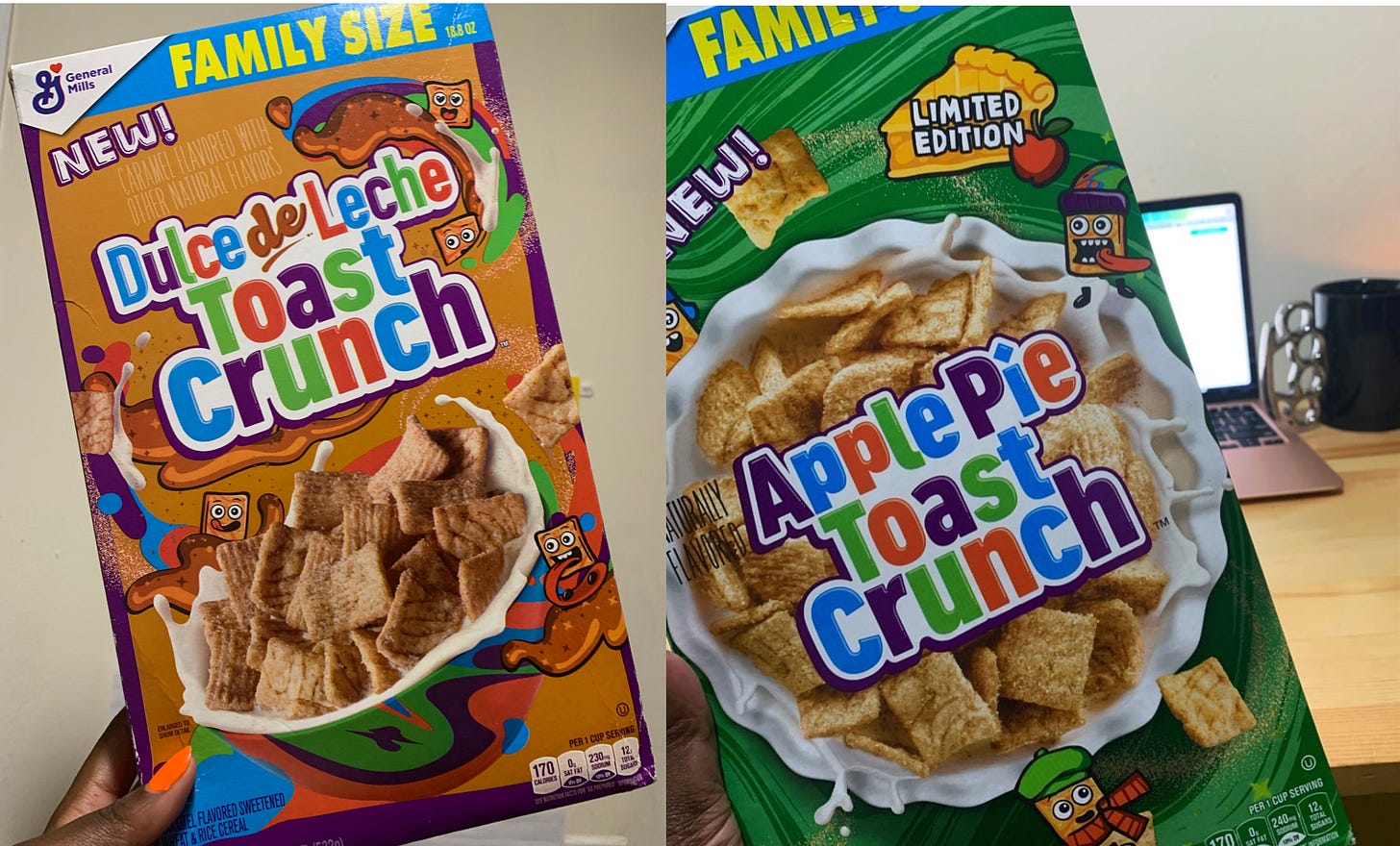 CINNAMON TOAST CRUNCH SPECIAL EDITIONS APPLE PIE &amp; DULCE DE LECHE CRUNCH
