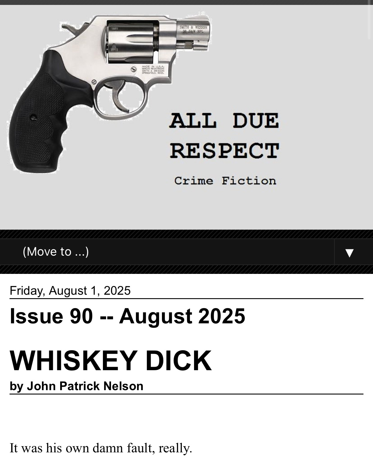 Cover of All Due Respect issue 90