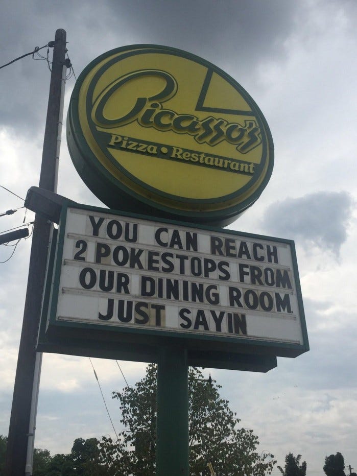 Pokemon Go restaurant