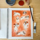 Week One of the 3 Materials Drawing Challenge