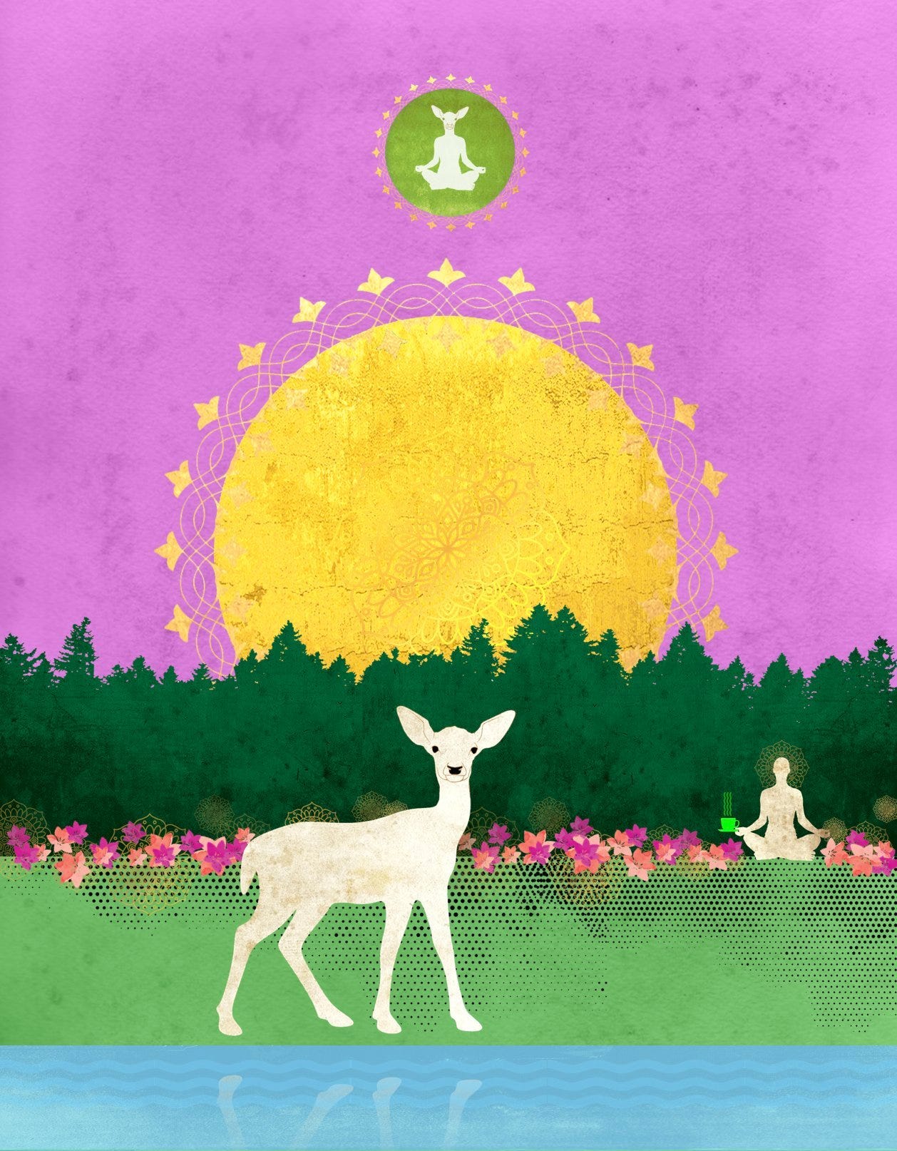 Illustrations by Austin Hughes | The Sitting Cure Suffering and awareness in meditation and psychoanalysis. BY LUCAS McGRANAHAN