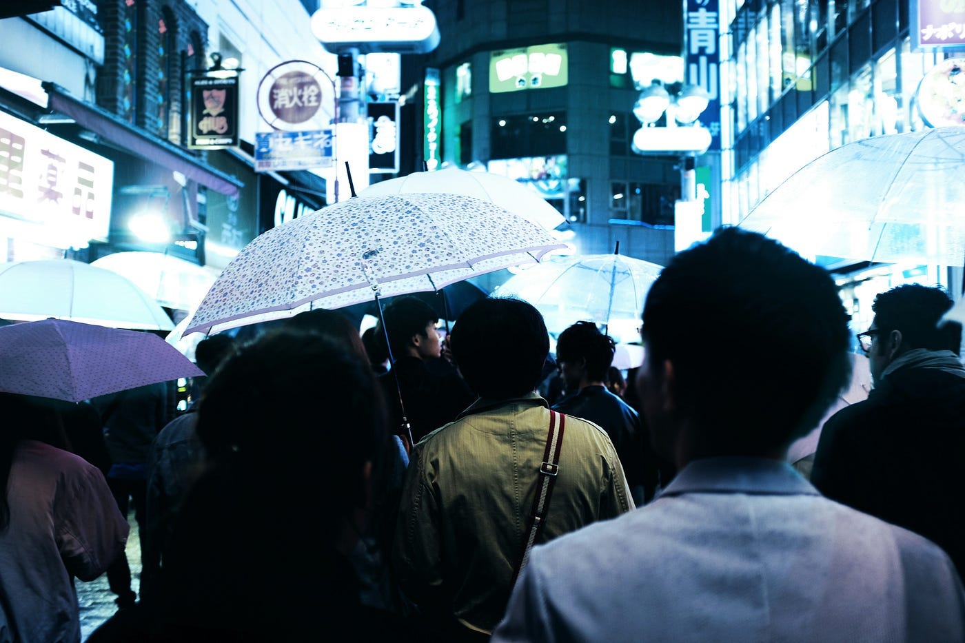 A rainy day on a Japanese street