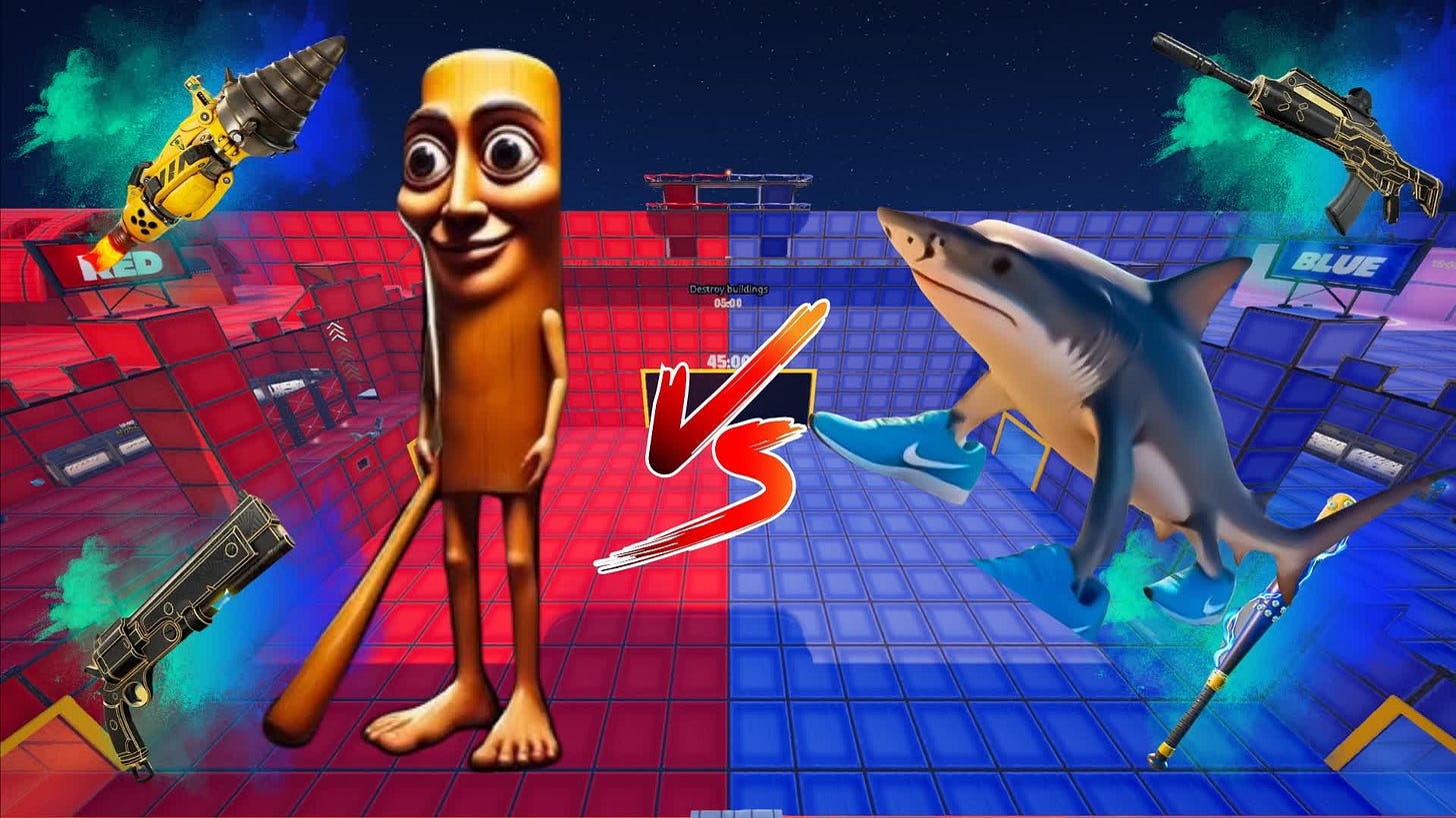 Tung Sahur VS Tralalero Red vs Blue🔴🔵 9573-0282-6726 by submoita -  Fortnite