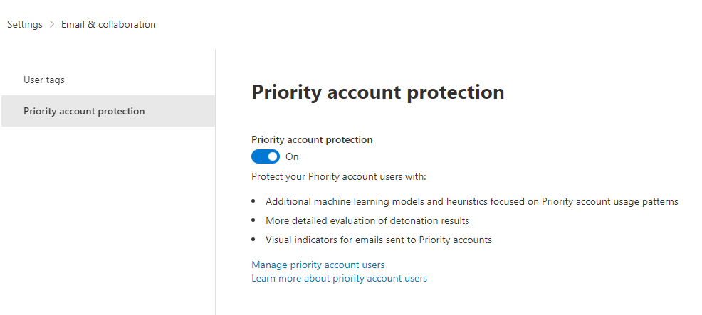 Featured image of post Introduzione dei Priority Account in Microsoft Defender for office 365 Featured image of post Introduzione dei Priority Account in Microsoft Defender for office 365