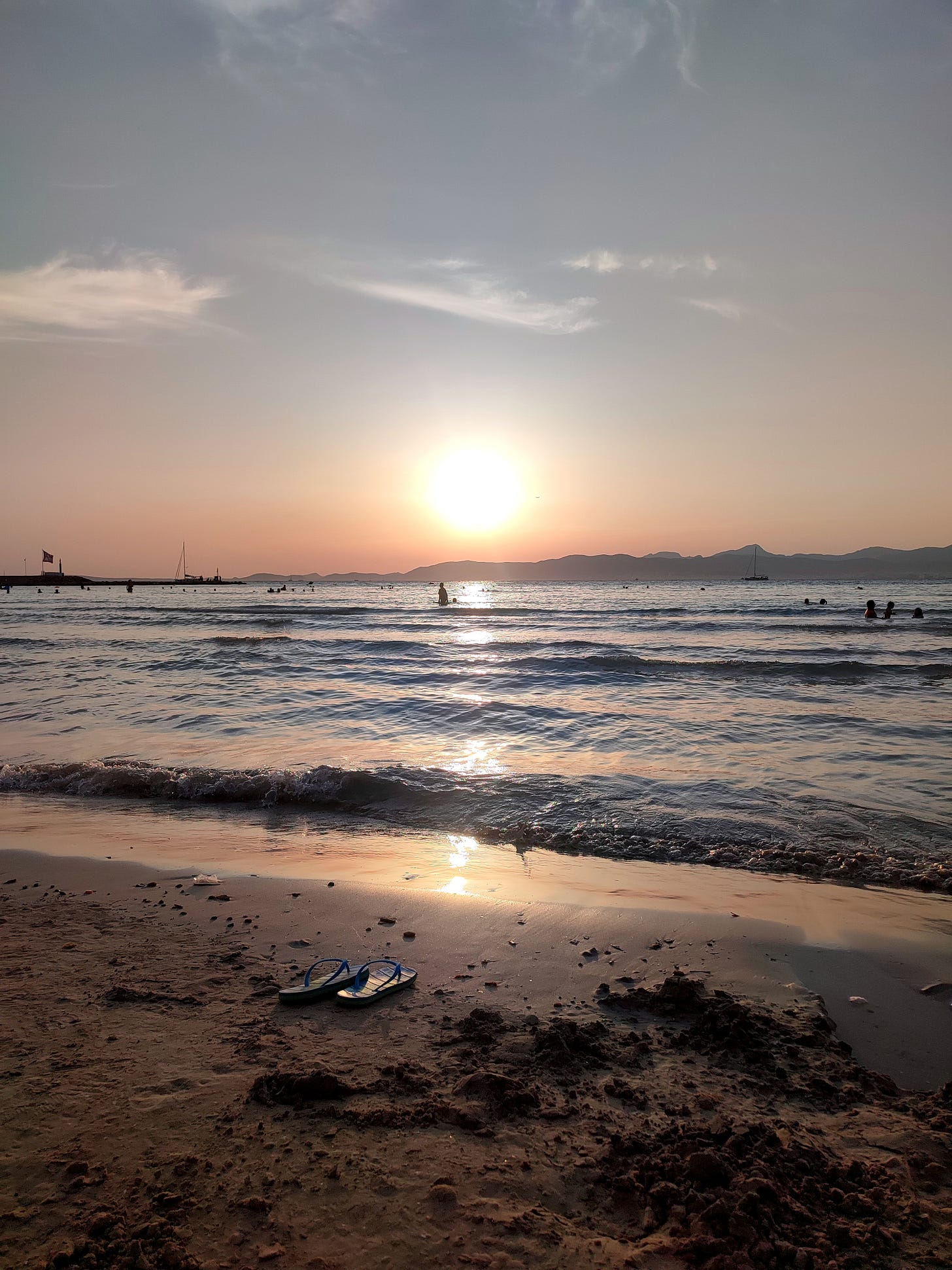 atardecer en el Mediterráneo