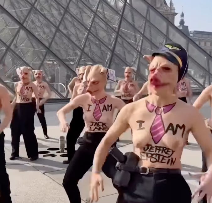 Femen stages topless protest in Paris for International Women’s Day