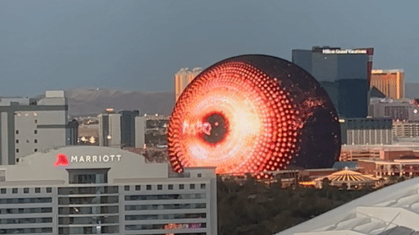 Hello World: Las Vegas Sphere Lights Up Prior to Official Opening