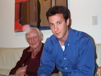 Francis Crick and David Eagleman, California 2004