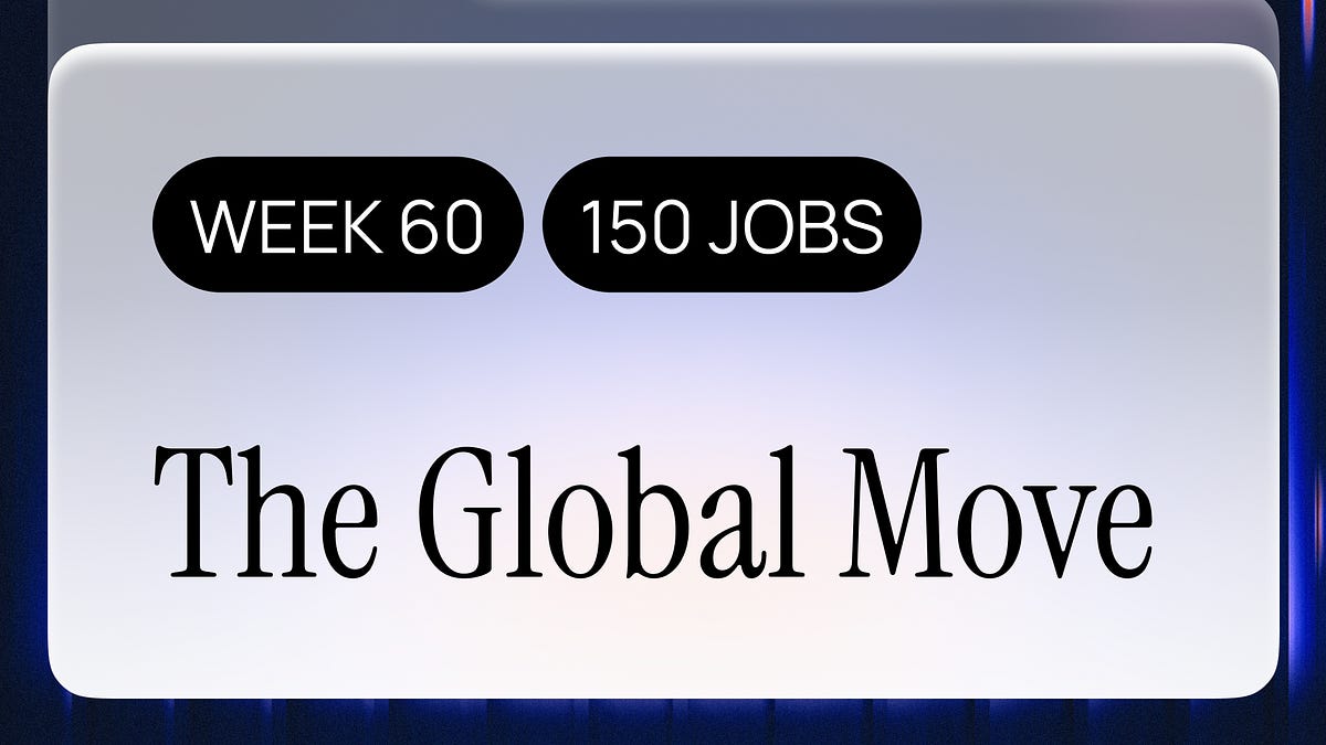 Weekly Hand-Curated Tech Jobs With Relocation: Week 60