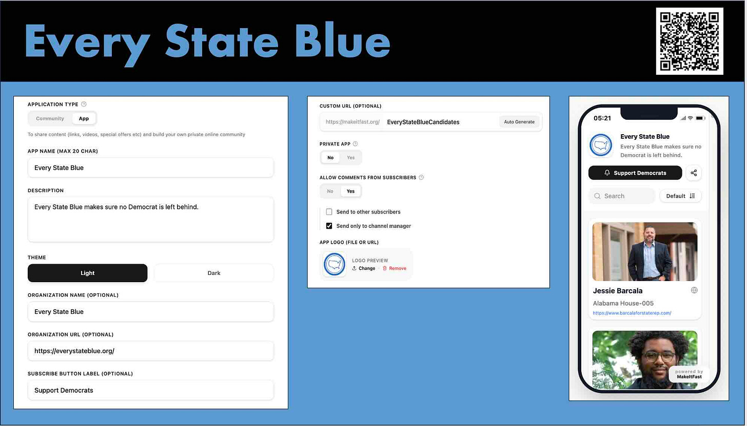 Choose the layout for the app