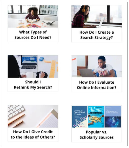 Information Literacy Tutorials for Undergrads (Univ. of Arizona Libraries)