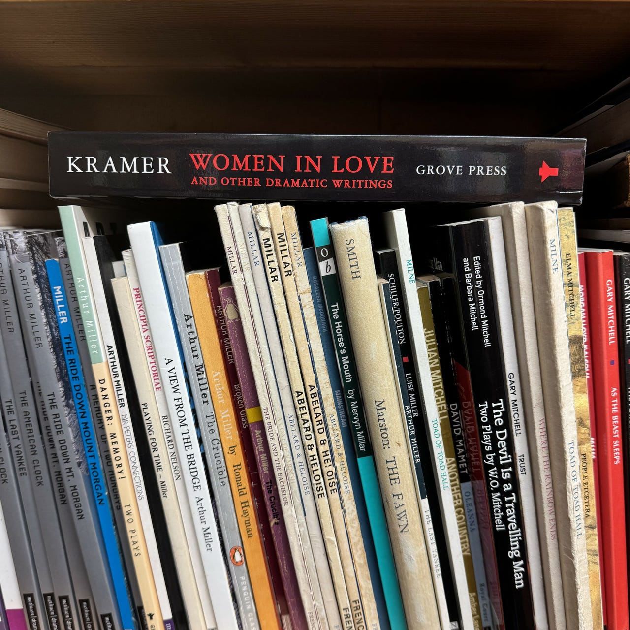 the overflow shelves