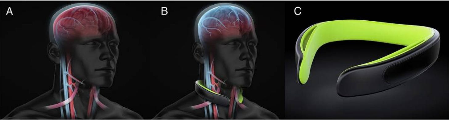 Q-Collar concussion prevention visualization Q-Collar concussion prevention visualization