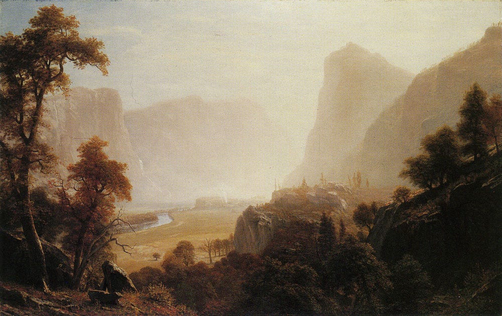 Albert Bierstadt - The Hetch-Hetchy Valley, California