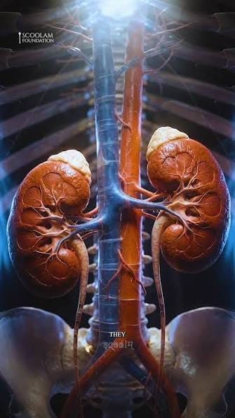 How do your kidneys keep your body in balance? 🫘🩸, Your kidneys filter  around 180 liters of fluid each day, removing waste products, balancing  electrolytes, and regulating water levels in the blood., ...