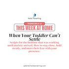 Anxiety: Scripts For Your Toddler
