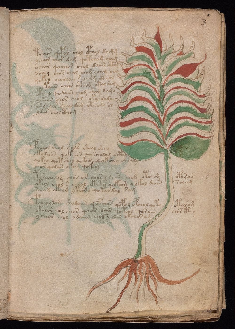 Manuscrito Voynich, f. 3r Manuscrito Voynich, f. 3r