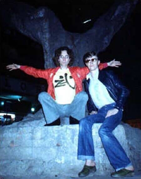 John Lennon and David Bowie in Hong Kong, 1977 John Lennon and David Bowie in Hong Kong, 1977