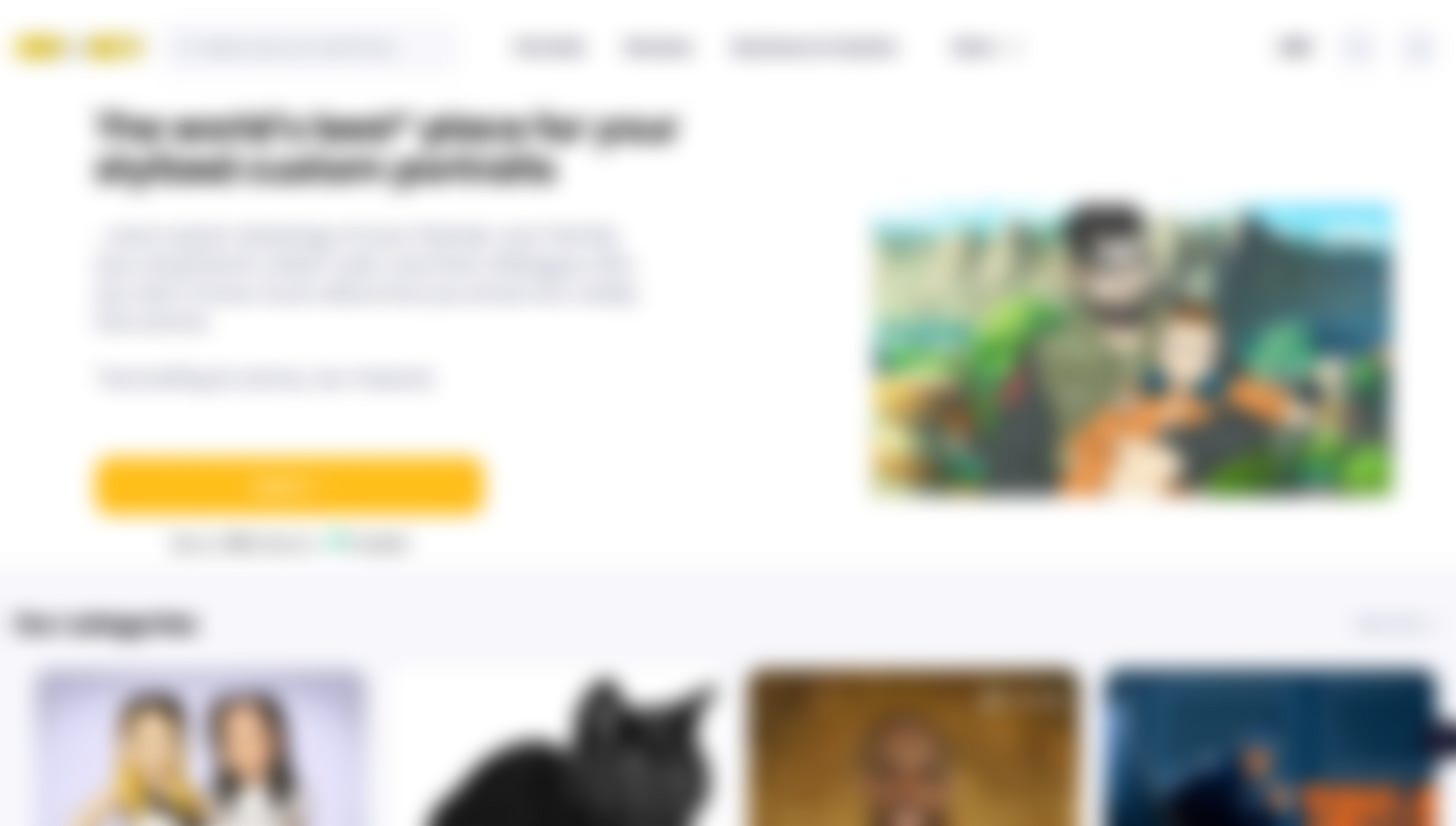 Stylized Portraits Marketplace