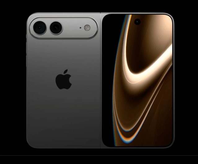 3D render claiming to depict Apple's first foldable iPhone (image: Jon Prosser) 3D render claiming to depict Apple's first foldable iPhone (image: Jon Prosser)