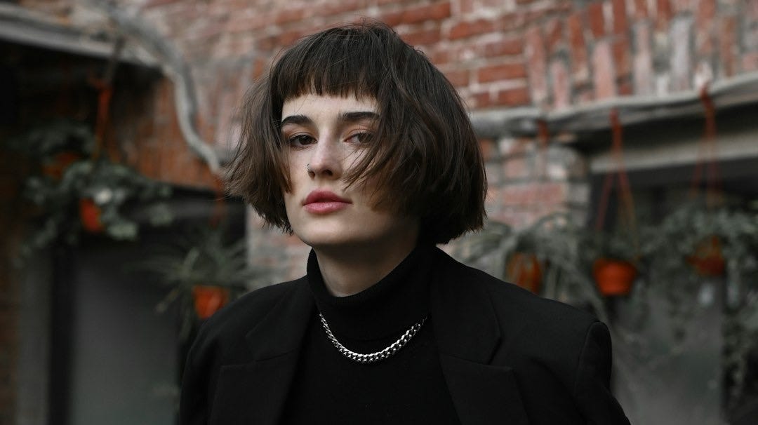 a person sitting on a chair