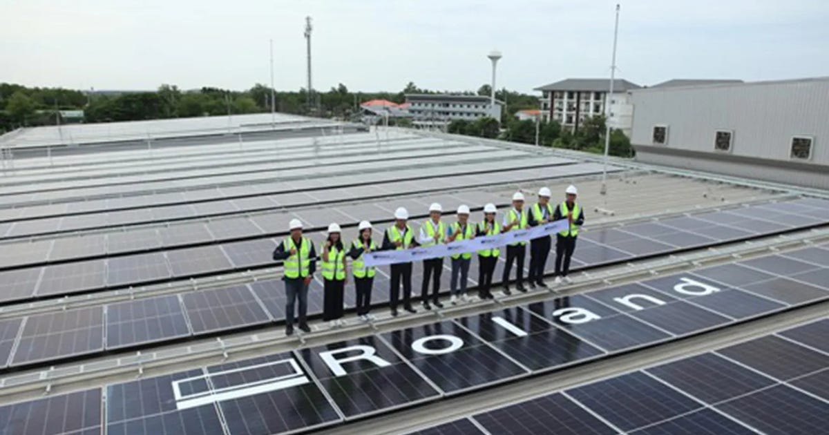 Roland DG activated solar power at its Thailand manufacturing site