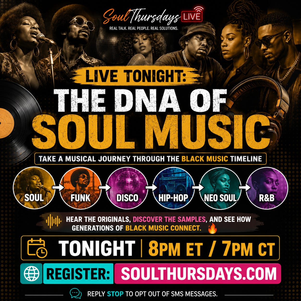 LIVE NOW: SOUL → FUNK → DISCO → HIP-HOP → NEO SOUL → R&B Music