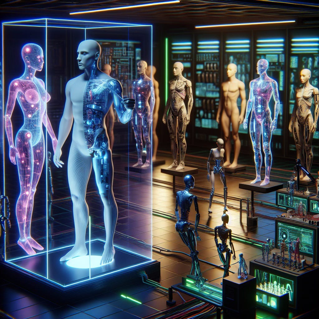 AI creating human copies using digital data